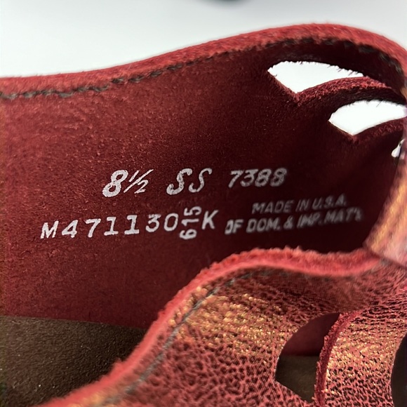 Munro Abby Crackle Open Toe Slingback Sandals Sz: 8.5SS - Picture 10 of 12